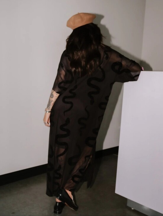 Dressed in LALA Dresses & Skirts - Dress In LALA Mesh Snake Dress NEVER WORN